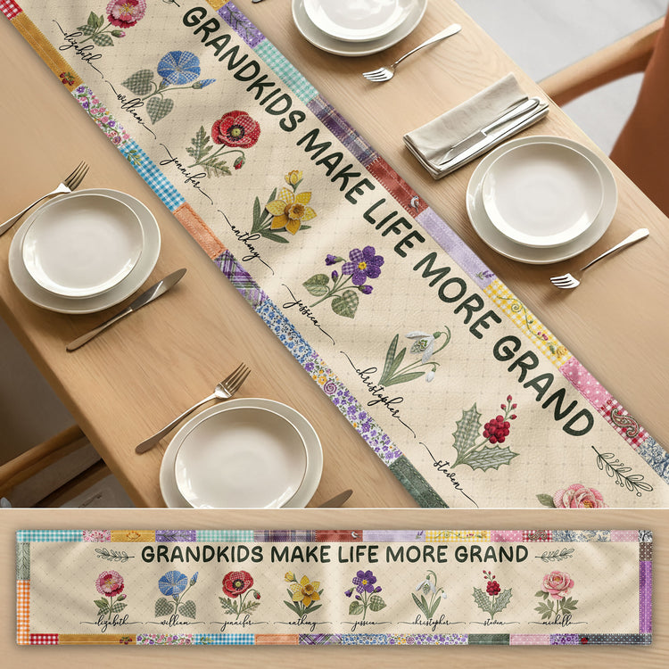 Grandkids-Make-Life-More-Grand-Personalized-Table-Runner-4