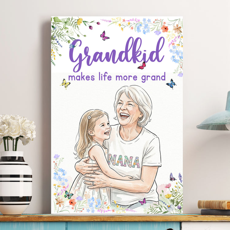 Grandkids-Make-Life-More-Grand-Watercolor-Personalized-Poster-2