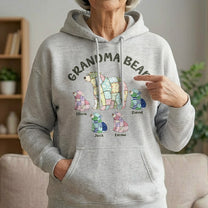 Grandma Bear Patchwork Print - Personalized Shirt