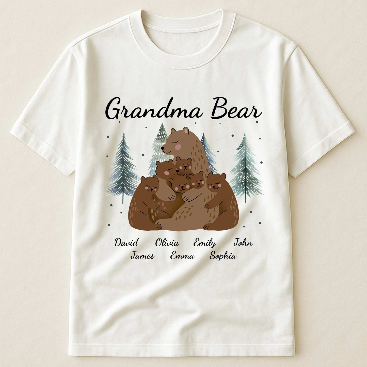 Grandma Bear Winter - Personalized Shirt