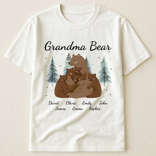 Grandma Bear Winter - Personalized Shirt