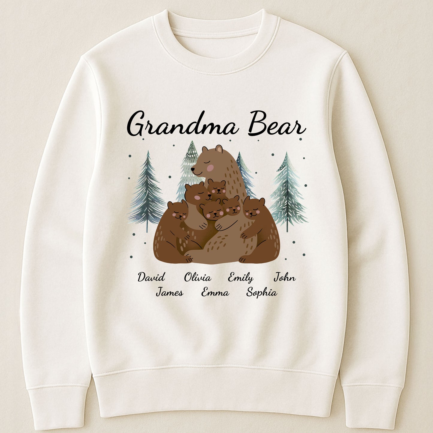 Grandma Bear Winter - Personalized Shirt