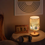Grandma Blue Flower - Personalized Fabric Lamp