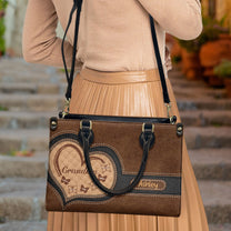 Grandma - Butterfly Version - Personalized Leather Bag