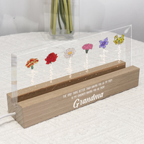 Grandma Love Custom Birth Flower - Personalized LED Night Light