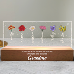 Grandma Love Custom Birth Flower - Personalized LED Night Light