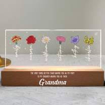 Grandma Love Custom Birth Flower - Personalized LED Night Light