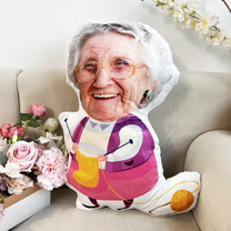 Grandma Custom Face - Personalized Photo Custom Shaped Pillow