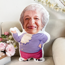 Grandma Custom Face - Personalized Photo Custom Shaped Pillow