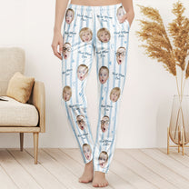 Grandma Custom Kids Photo - Personalized Photo Sweatpants, Lounge Pants With Pockets