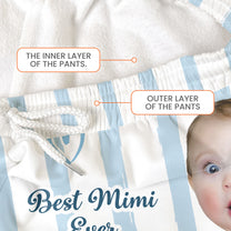 Grandma Custom Kids Photo - Personalized Photo Sweatpants, Lounge Pants With Pockets