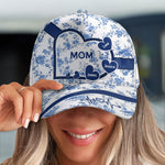 Grandma Floral Version - Personalized Classic Cap - Gift For Grandma