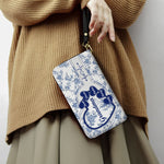 Grandma - Floral Version - Personalized Leather Long Wallet