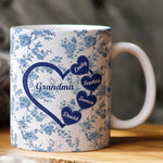 Grandma - Floral Version - Personalized Mug