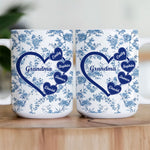 Grandma - Floral Version - Personalized Mug