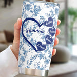 Grandma - Floral Version - Personalized Tumbler Cup