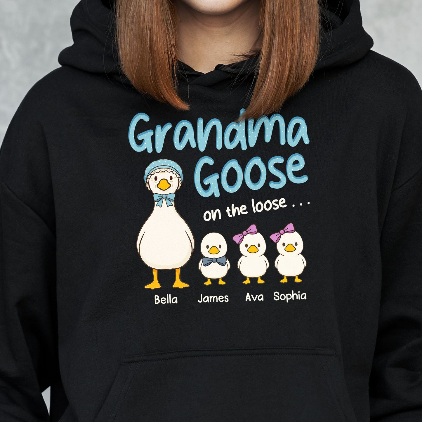 Grandma Goose On The Loose - Personalized Shirt