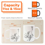 Grandma Grandchildren Holding Hand Floral Pattern - Personalized Mug