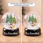 Grandma Grandpa Snowman Love - Personalized Snow Globe