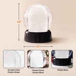 Grandma Grandpa Snowman Love - Personalized Snow Globe