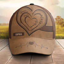 Grandma Hearts Mommy Hearts - Personalized Classic Cap