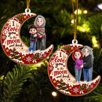 Grandma Hugging Love You To The Moon And Back - Personalized Ornament