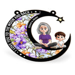 Grandma I Love You - Personalized Window Hanging Suncatcher Ornament