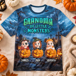 Grandma Little Monsters - Personalized Shirt 3