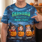 Grandma Little Monsters - Personalized Shirt 4