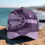 Grandma Mom Kids Handprints - Personalized Classic Cap