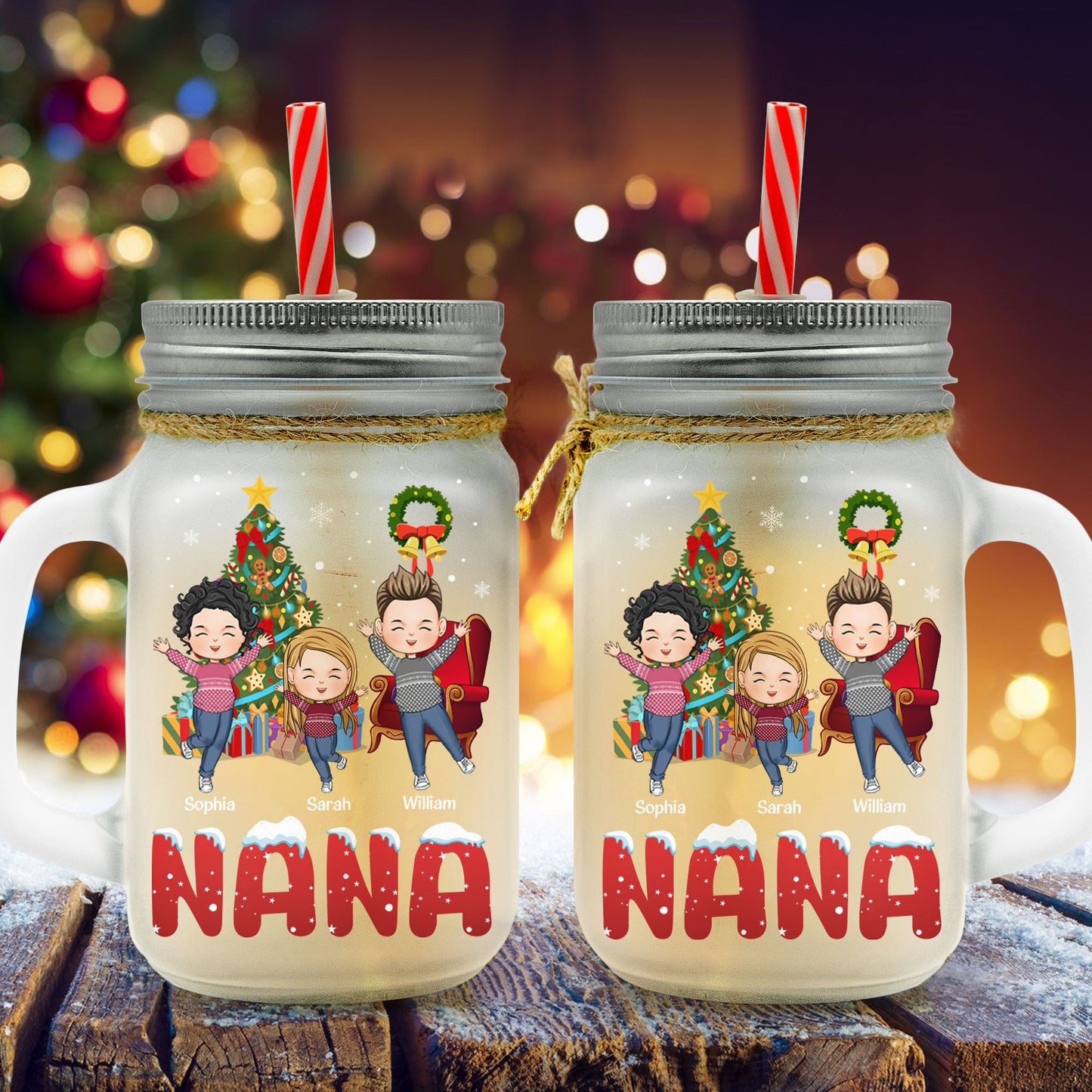 Grandma Life Mason Jar Cup