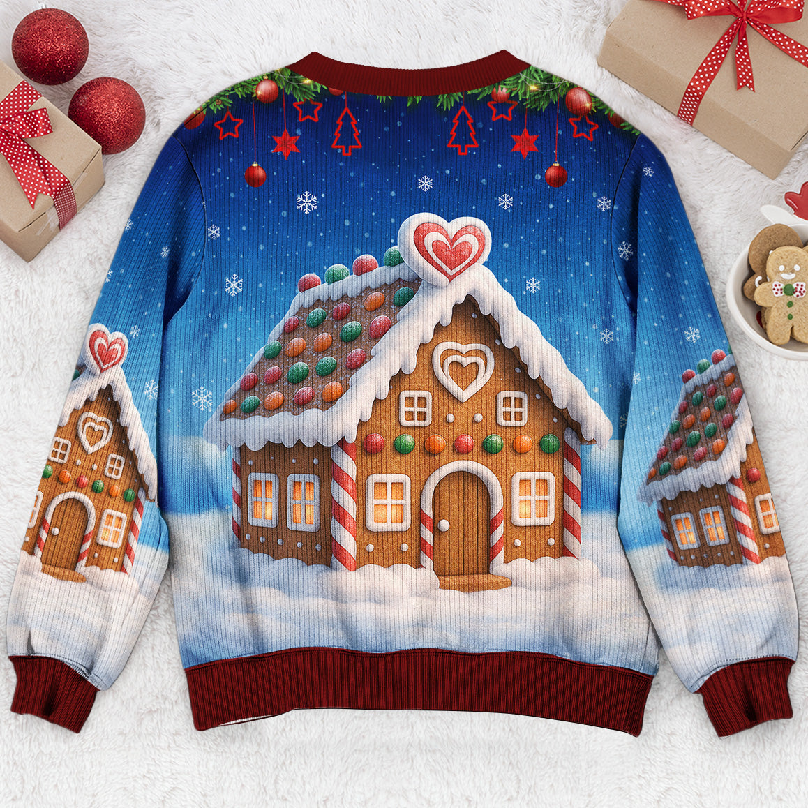 Grandma Snowman Love - Personalized 3D Printed Sweatshirt