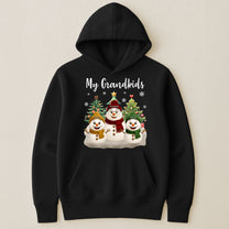 Grandma Snowman With Grandkids Lovely - Personalized Shirt