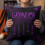 Grandma Spooky Spiders Web - Personalized Pillow 2