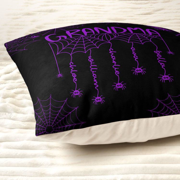 Grandma Spooky Spiders Web - Personalized Pillow 4