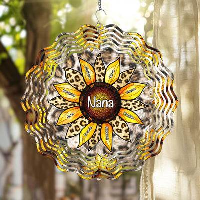 Grandma Sunflower - Personalized Wind Spinner