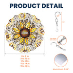 Grandma Sunflower - Personalized Wind Spinner