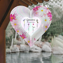 Grandma We Love You - Personalized Wind Spinner