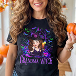 Grandma Witch Halloween Customes, Grandma Halloween Gift - Personalized Shirt