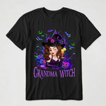 Grandma Witch Halloween Customes, Grandma Halloween Gift - Personalized Shirt
