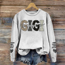 Grandma, Gigi, Nana Custom With Grandkids Names - Up To 20 Names - Personalized Sweatshirt