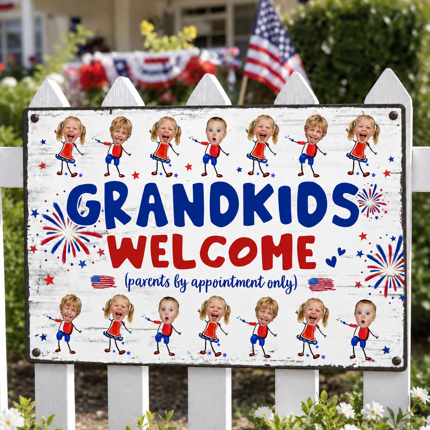 Grandma-And-Grandpa'S-House-Funny-Independence-Day-Personalized-Metal-Sign-1