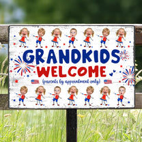 Grandma-And-Grandpa'S-House-Funny-Independence-Day-Personalized-Metal-Sign-3