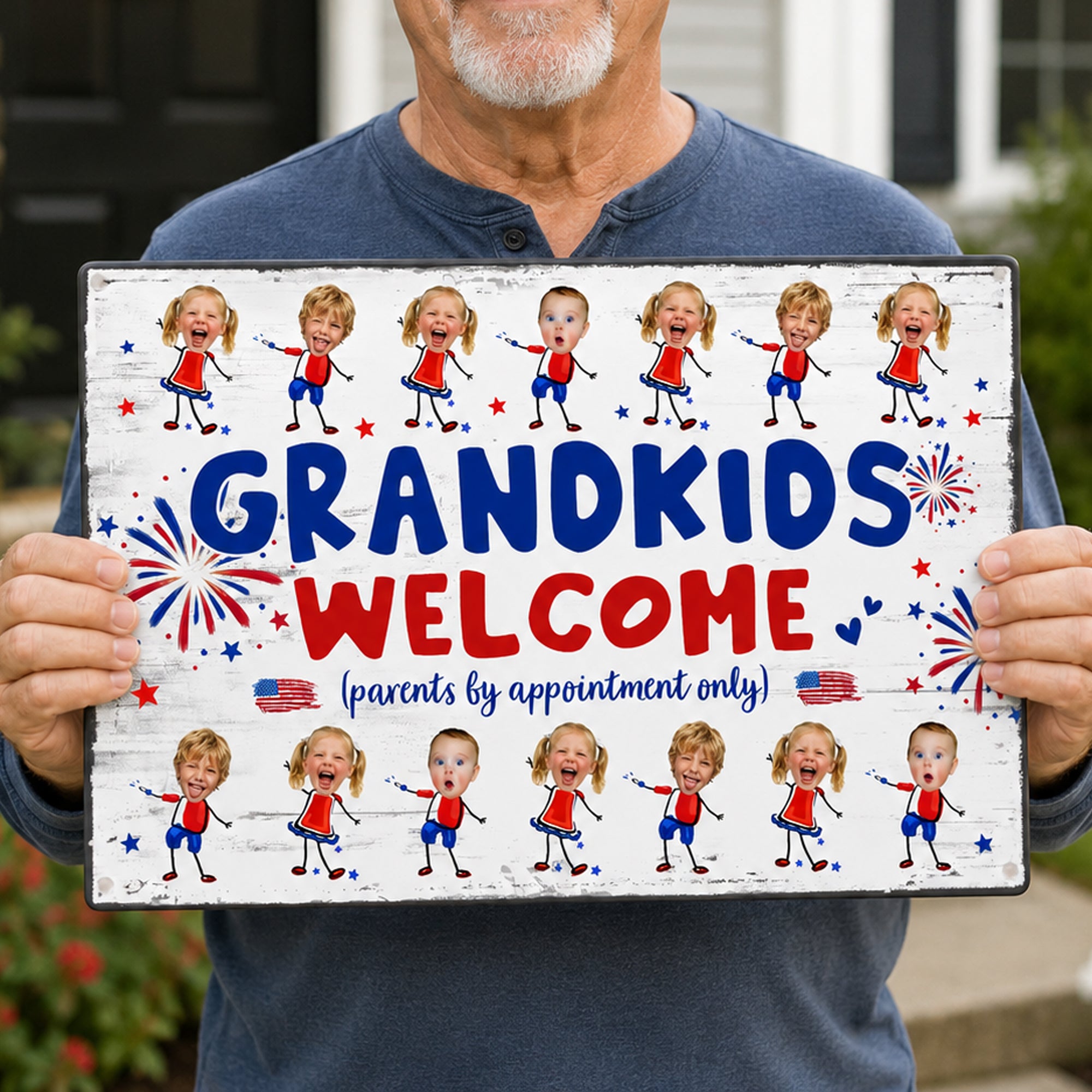 Grandma-And-Grandpa'S-House-Funny-Independence-Day-Personalized-Metal-Sign-4
