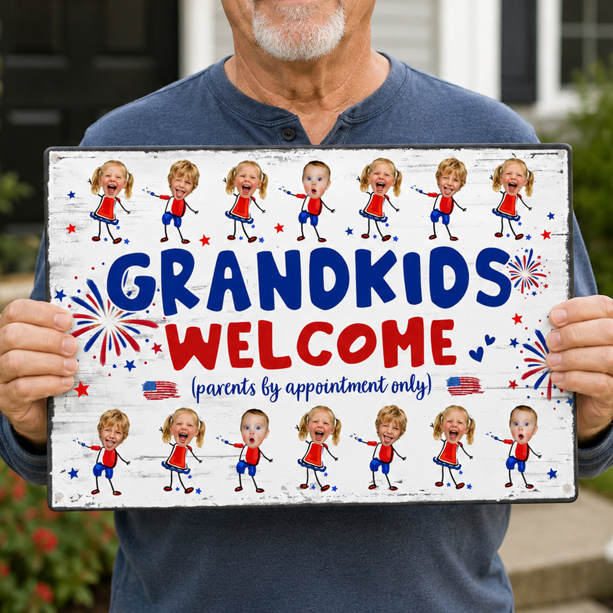 Grandma-And-Grandpa'S-House-Funny-Independence-Day-Personalized-Metal-Sign-4
