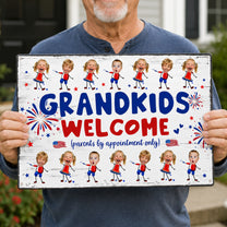 Grandma-And-Grandpa'S-House-Funny-Independence-Day-Personalized-Metal-Sign-4