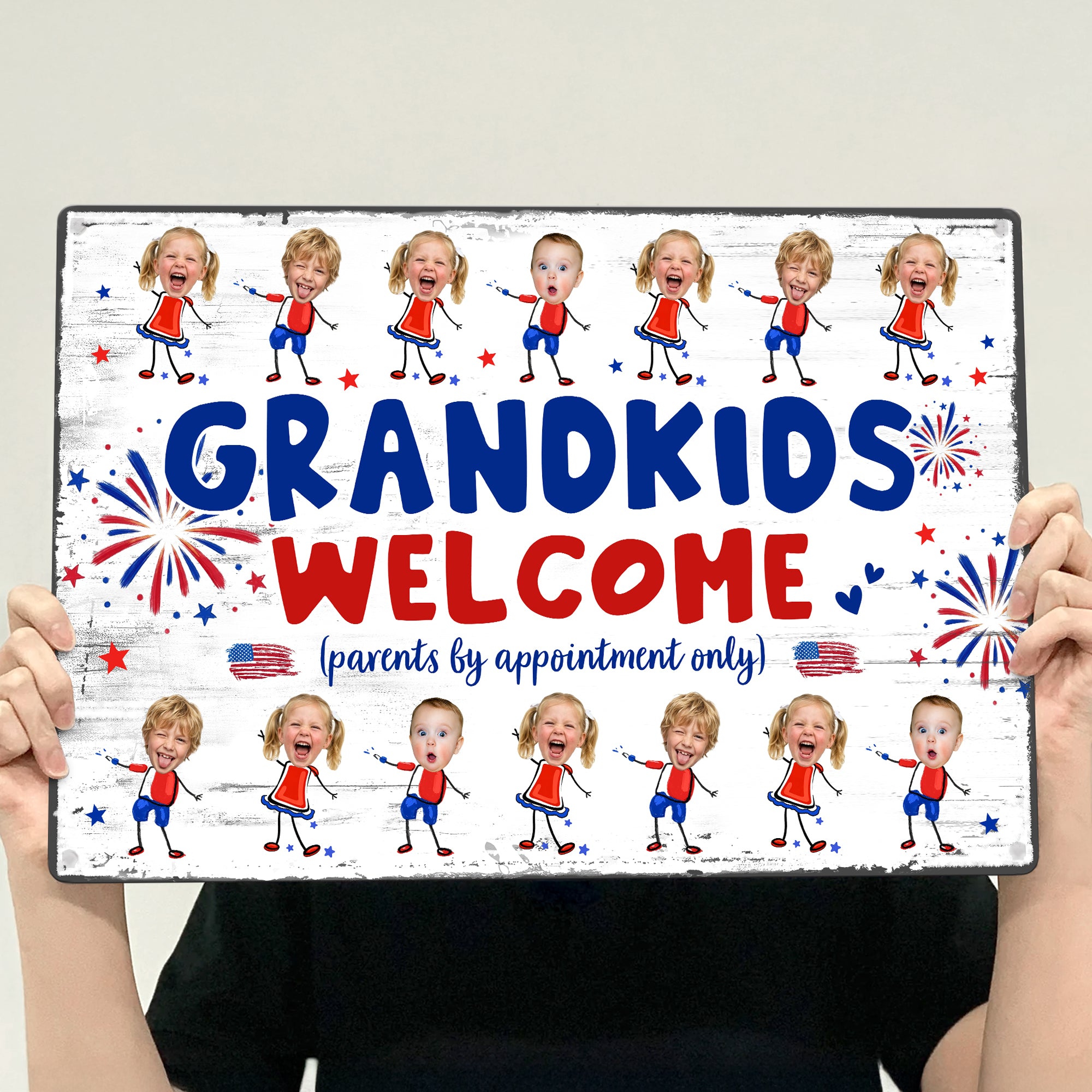 Grandma-And-Grandpa'S-House-Funny-Independence-Day-Personalized-Metal-Sign-5