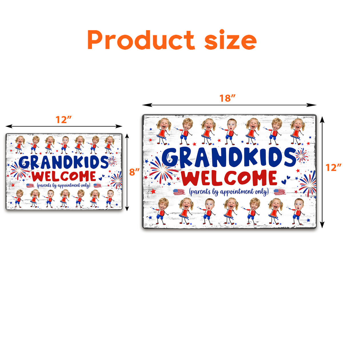 Grandma-And-Grandpa'S-House-Funny-Independence-Day-Personalized-Metal-Sign-6