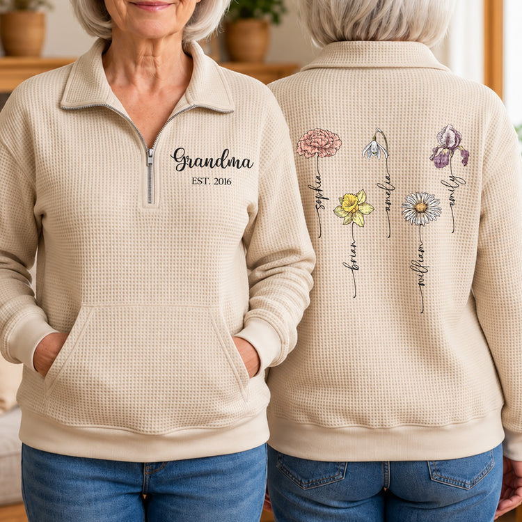 Grandma-Est-Birth-Flower-Grandkids-Personalized-Sweatshirt-1