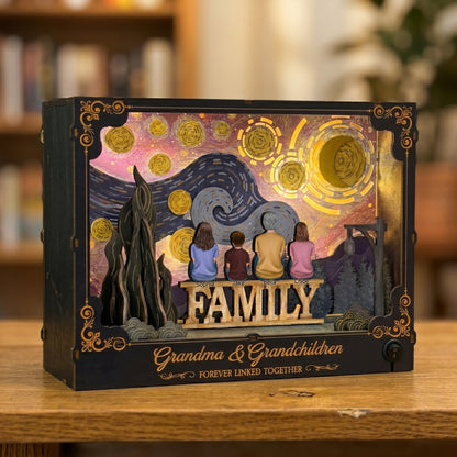 Grandma-&-Grandchildren-Forever-Linked-Together-Personalized-DIY-Book-Nook-Kit-2